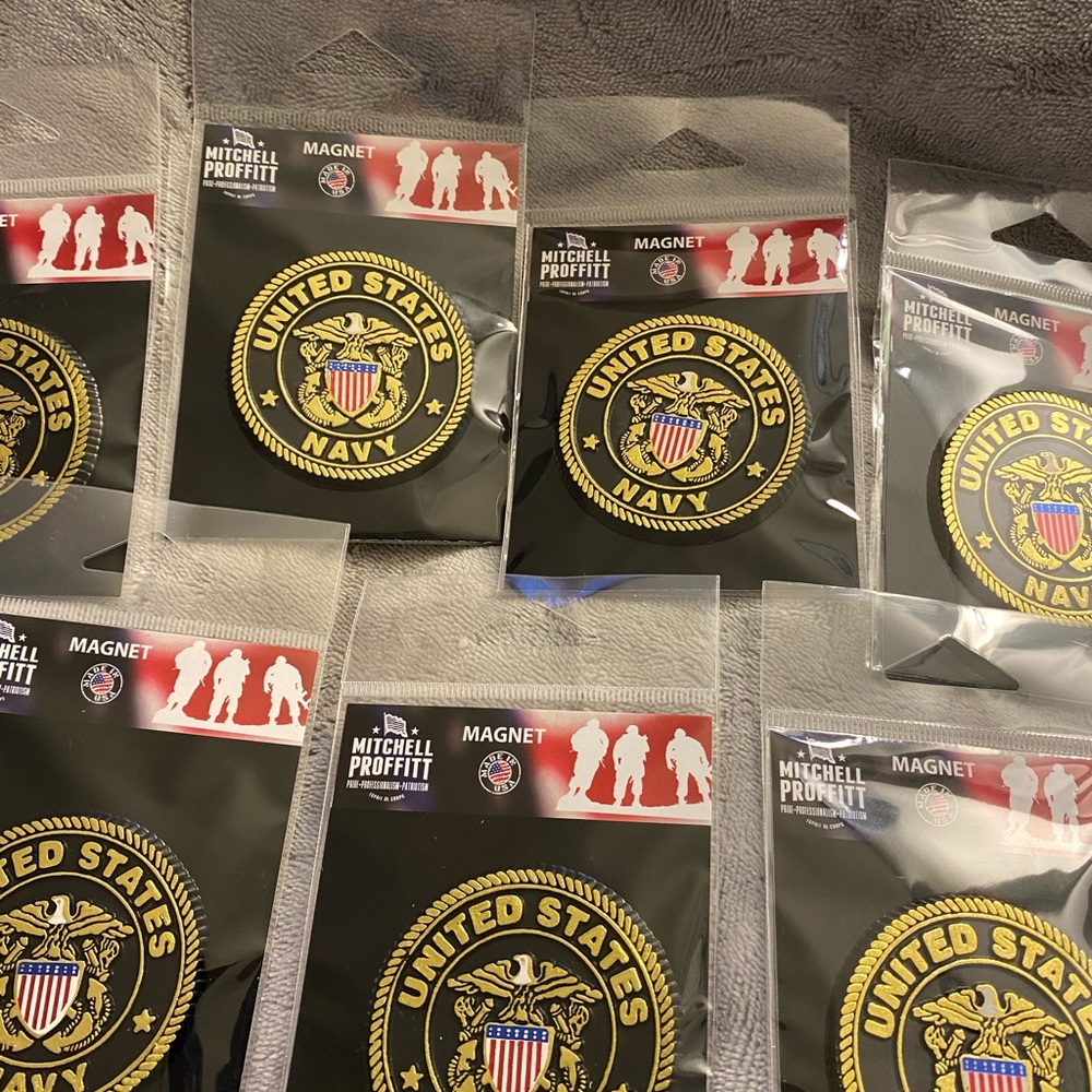 Magnetic Navy coins